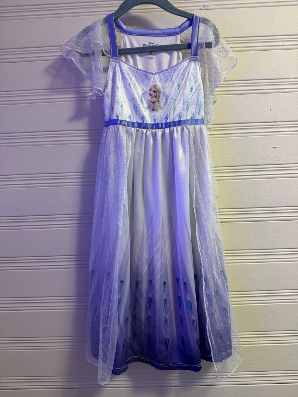 Official Disney Frozen II Elsa Dress Costume Toddler Girls 3T Blue Princess